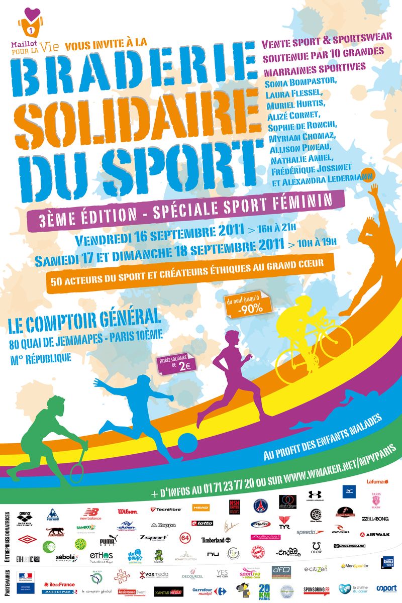 Affiche Braderie solidaire du sport 2011